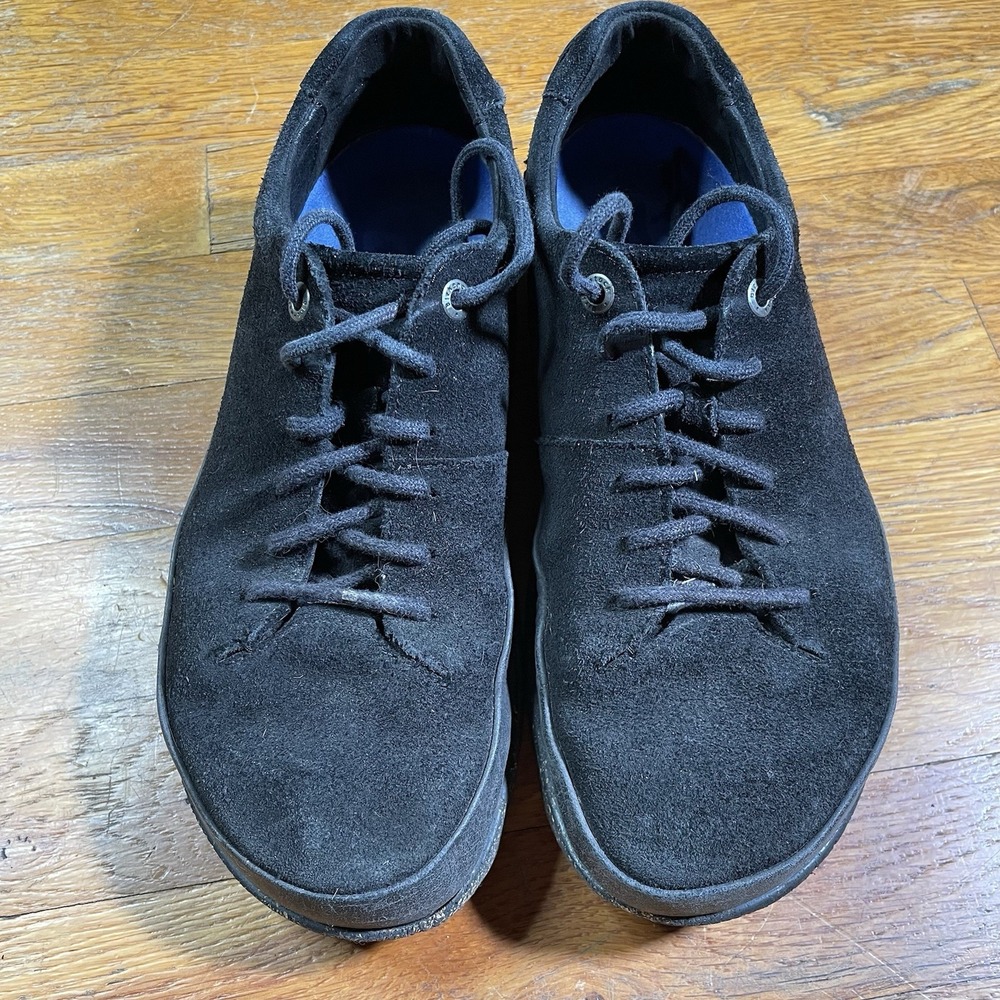 Birkenstock Honnef Low Black Suede Leather Oxford Shoes Women EU 39 US 8-8.5